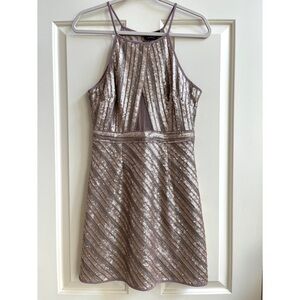 Dress Forum Los Angeles gold sequined party dress